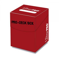 Коробочка на 100 карт в протекторах (красная, пластик) Ultra-Pro PRO-100+