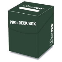 Коробочка на 100 карт в протекторах (зелёная, пластик) Ultra-Pro PRO-100+